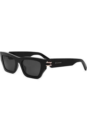 Bvlgari Tilbehør, unisex, Sort, 54 MM, Uld, Stilfulde solbriller med B.Zero1 design