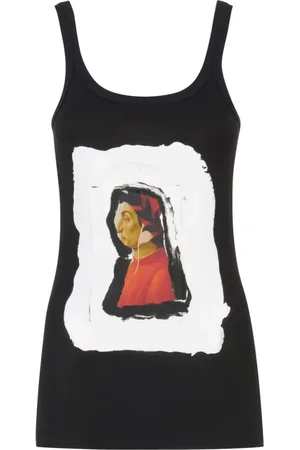 Marni Top, Dame, Sort, 2XS, Bomuld, Grafisk Print Tank Top