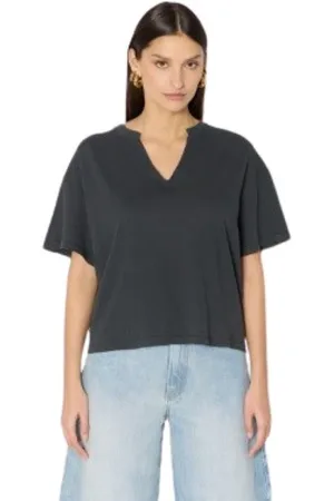 Berenice Bluser & Skjorter, Dame, Sort, L, Bomuld, Kul T-shirt med subtile strassvinger