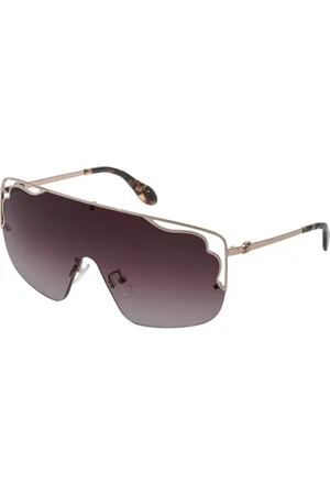 BLUMARINE Tilbehør, Dame, Brun, ONE SIZE, Elegant Solbriller Maskeform Brune Linser