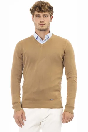BALDININI Strik, Herre, , L, V-hals Langærmet Sweater