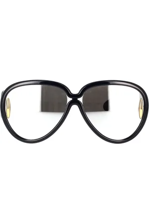 Loewe Tilbehør, unisex, Sort, 65 MM, Uld, Eksklusive pilot solbriller med spejllinser