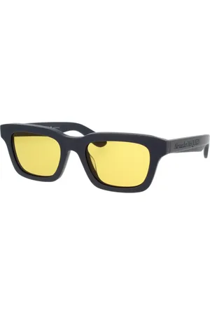 Alexander McQueen Tilbehør, unisex, Grå, 52 MM, Retro Rock Solbriller Am0392S Stil