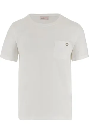 VALENTINO GARAVANI Top, Herre, Hvid, 3XL, Hvide Crew Neck T-shirts og Polos