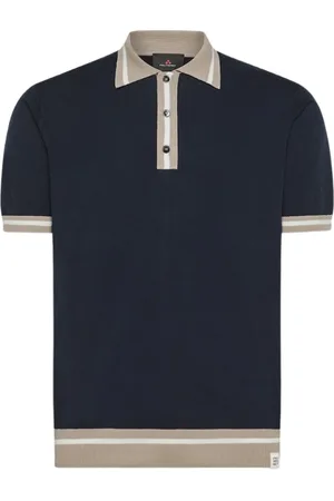 Peuterey Top, Herre, Blå, S, Uld, Stilfuld Polo Rolle