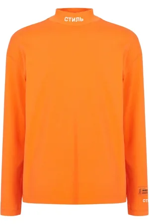 Heron Preston Top, Herre, , S, Bomuld, Logo Turtleneck Sweatshirt i Vibrant