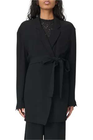 Fabiana Filippi Jakke, Dame, Sort, L, Uld, Stilfuld Jakke