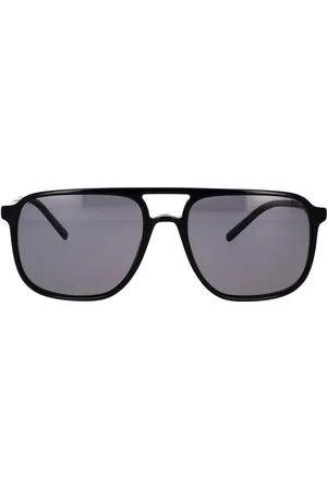 Dolce & Gabbana Tilbehør, unisex, Sort, 58 MM, Polariserede pilot solbriller i sort