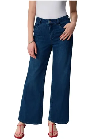 Joseph Ribkoff Jeans, Dame, Blå, 4XL, Uld, Elegant Blå Damebukser