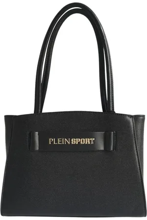 Philipp Plein Taske, Dame, Sort, ONE SIZE, Håndtaske med logo, triple rum, sort