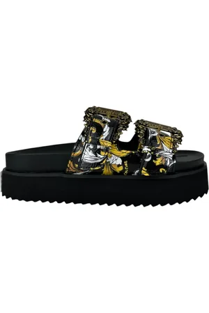 VERSACE Sko, Dame, Flerfarvet, 36 EU, Sandaler Sort