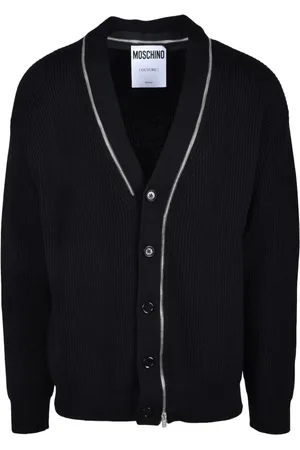 Moschino Strik, Herre, Sort, M, Uld, Cardigan