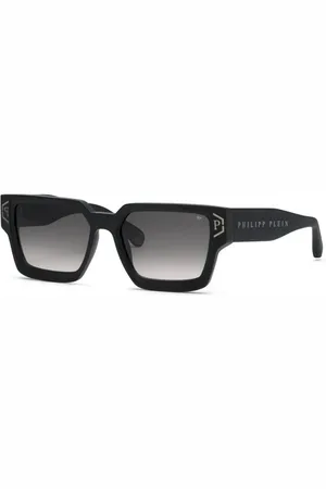 Philipp Plein Tilbehør, unisex, Sort, 57 MM, Brave Shade Solbriller Mat Sort Gradient