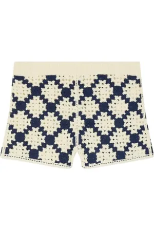 Suncoo Shorts, Dame, Flerfarvet, XS, Bicolor Hæklet Strik Shorts