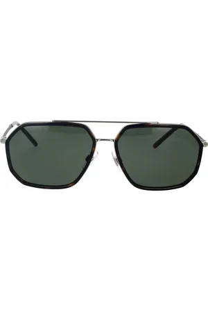 Dolce & Gabbana Tilbehør, unisex, Brun, 60 MM, Bronze Ramme Grøn Polariserede Solbriller
