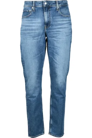 Calvin Klein Jeans, Herre, Blå, W32, Bomuld, Slim-fit Jeans
