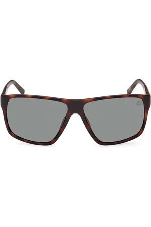 Timberland Tilbehør, unisex, Brun, 61 MM, Firkantede polariserede solbriller Grøn Mørk