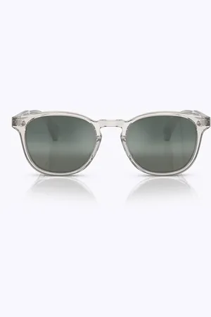 Oliver Peoples Tilbehør, unisex, Grå, 51 MM, Runde gennemsigtige grå solbriller
