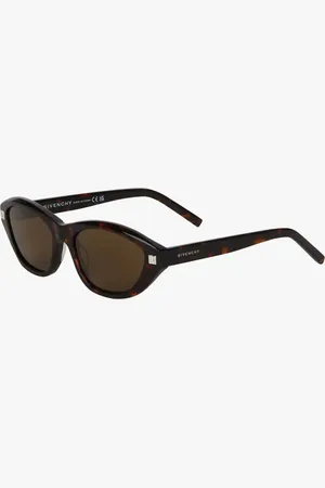 Givenchy Tilbehør, Dame, Flerfarvet, 55 MM, Cat-eye solbriller med mørk Havana ramme