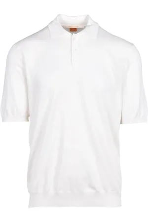 hindustrie Top, Herre, Hvid, S, Bomuld, Bomuld Polo Strik