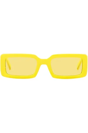 Dolce & Gabbana Tilbehør, unisex, Gul, 53 MM, Nylon, Gule solbriller med spejllinser