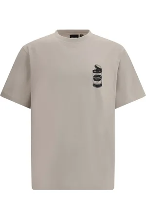 Daily paper Top, Herre, Grå, M, Bomuld, Maxi Print Crew Neck T-Shirt