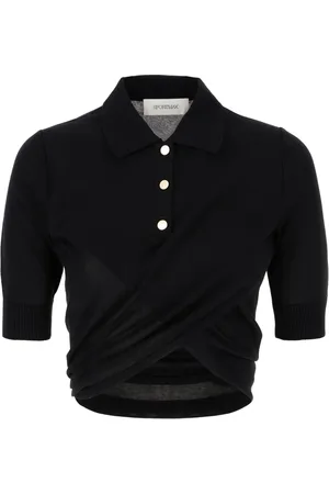Sportmax Top, Dame, Sort, S, Klassisk Polo Skjorte til Mænd