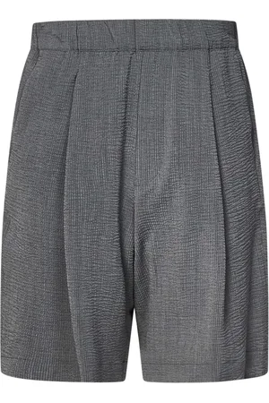 LOW BRAND Shorts, Herre, Grå, L, Uld, Grå Uld Shorts med Elastisk Talje