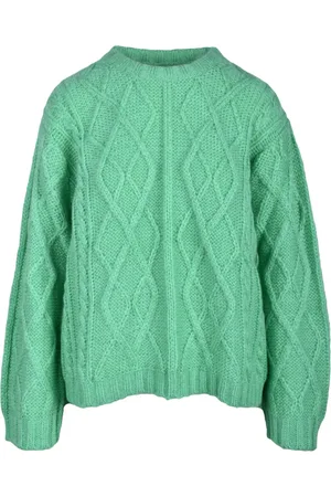 PINK MEMORIES Strik, Dame, Grøn, M, Uld, Maglia