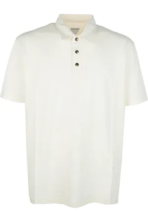 Bottega Veneta Top, Herre, Hvid, L, Klassisk Polo Shirt til Mænd
