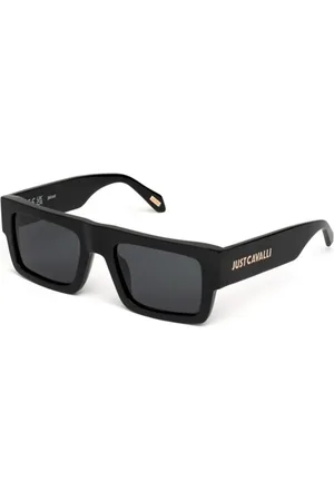 Roberto Cavalli Tilbehør, unisex, Sort, 53 MM, Uld, Stilfulde solbriller med sort acetatramme
