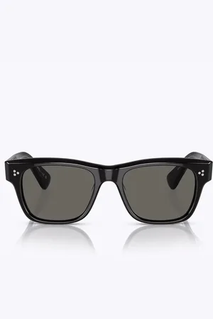 Oliver Peoples Tilbehør, unisex, Sort, 52 MM, Innovativ pudeformet solbriller