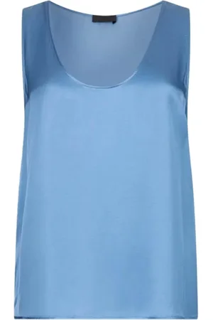 Liu Jo Top, Dame, Blå, XS, Uld, Blå Top til Moderne Kvinder