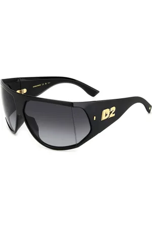 Dsquared2 Tilbehør, unisex, Sort, ONE SIZE, Sporty Wraparound Solbriller