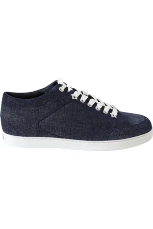 Jimmy Choo Sko, Dame, Blå, 36 1/2 EU, Denim, Elegant Slip-On Denim Sneakers