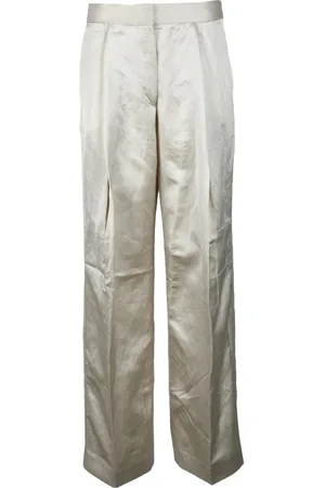 Calvin Klein Bukser, Dame, Hvid, XL, Bomuld, Bukser