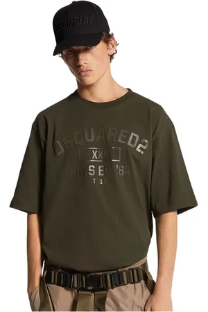 Dsquared2 Top, Dame, Grøn, M, Bomuld, Grøn Oversize Bomuld T-shirt