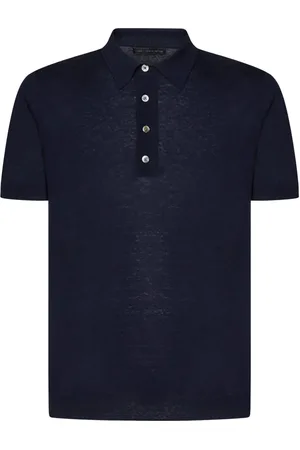 LOW BRAND Top, Herre, Blå, 2XL, Luksuriøs Polo Skjorte