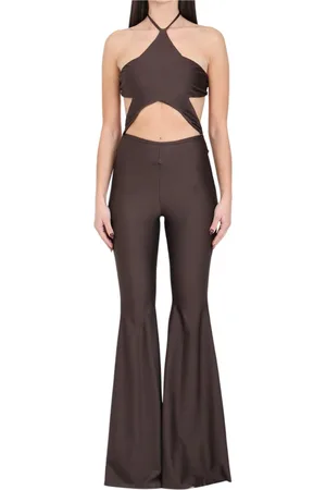AMEN Jumpsuits & Playsuits, Dame, Brun, S, Uld, Stilfuld Tuta Badedragt