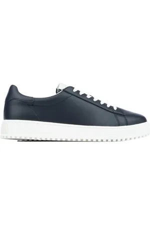 Emporio Armani Sko, Herre, Sort, 40 EU, Læder, Casual Sneakers til hverdagsbrug