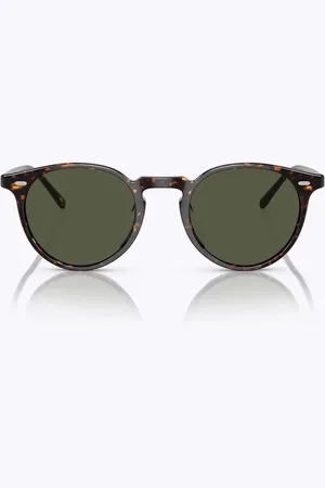 Oliver Peoples Tilbehør, unisex, Flerfarvet, 48 MM, Vintage Runde Solbriller Model N.02