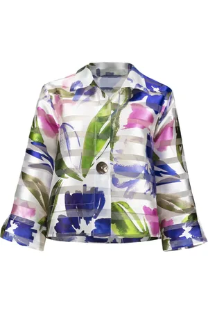 Joseph Ribkoff Jakke, Dame, Flerfarvet, 2XL, Polyester, Elegant Jakke