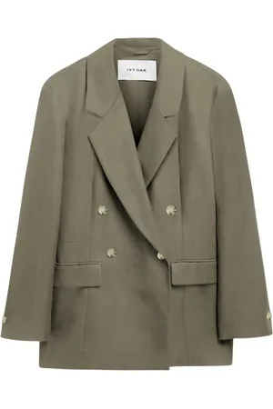 Ivy & Oak Jakke, Dame, Grøn, M, Linned, Jasemina Rose Blazer