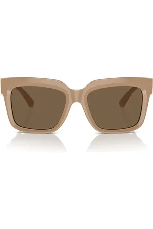 Burberry Tilbehør, Dame, , 54 MM, Firkantet Solbriller Mørkebrune Linser