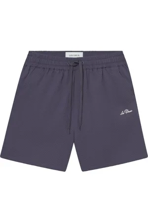 Les Deux Badetøj, Herre, Blå, S, Hurtigtørrende Seersucker Badeshorts