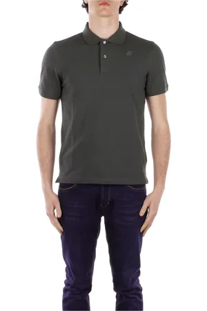 K-Way Top, Herre, Grå, M, Uld, Stilfulde Logo Poloer