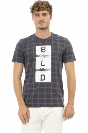 BALDININI Top, Herre, Grå, M, Kortærmet Rund Hals T-shirt