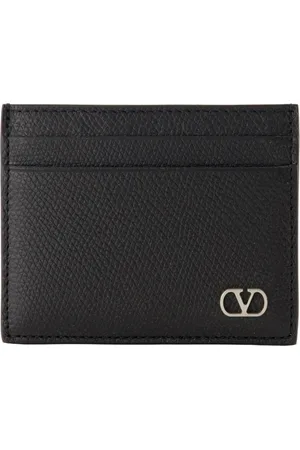 VALENTINO GARAVANI Tilbehør, Herre, Sort, ONE SIZE, Læder, VLogo Signature Sort Læder Kortholder
