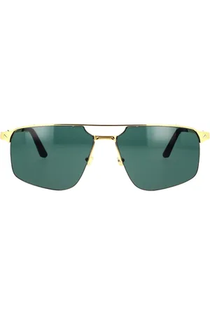 Cartier Tilbehør, unisex, Gul, 60 MM, Uld, Modig Navigator Solbriller Santos Evolution