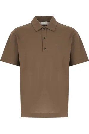 Salvatore Ferragamo Top, Herre, Brun, XL, Bomuld, Klassisk Polo Shirt til Mænd